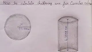 Circular column shuttering calculation formula | civil engineering |