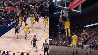 Jamal Murray Put LeBron James On The Poster 🏀💪💪💪👀👀👀 #lebronjames #nbahighlights #lakersvsnuggets