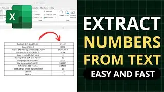 🛑 Extract Numbers from String in Excel: The Easiest VBA Code Method
