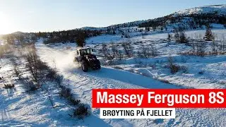 Massey Ferguson 8S - brøyting på fjellet