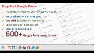Preview Easy Post Google Fonts WordPress