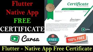 Flutter Native App Development Free Course With Certificate - Build Native Mobile Apps with Flutter