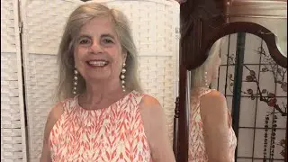 CHRISTINA’s Variety SHOW, 8/21/2024 MODEL #928, “Orange and White Fire 🔥 Dress”