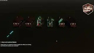 Unity See through Combined Meshes individual Areas
