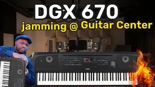 YAMAHA DGX 670 (Piano & Sax) @guitarcenter
