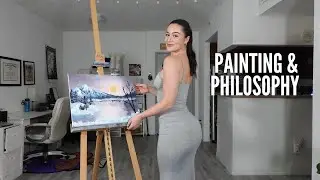 Bob Ross Inspired - Peaceful Winter Painting Tutorial
