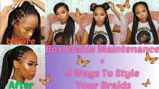 How To Refresh Box Braids | 9 Ways To Style Your Braids