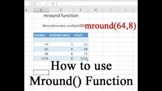 Microsoft Excel :: How to use Mround Function || Nepali Language