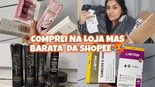 COMPREI NA LOJA MAS BARATA DA SHOPEE 😱| LOJA MAS FAMOSA DA SHOPEE 🥵Juliana Borba