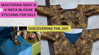 MASTERING BOAT & V-NECK BLOUSE STICHING FOR SELF | VLOG | MY WEEKEND PLAN