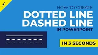 How to Draw Dotted and Dashed Line in PowerPoint? (in 3 seconds)