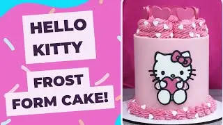 Hello Kitty Cake using Butter Ganache and Frost Form 💕💕