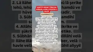 SENİ İYİ HİSSETTİRECEK SORUNLARINI ÇÖZECEK 8 ZEKİR. #shots #duanıngücü #dua #almanya