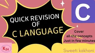Quick Revision of C Language || Important Questions of C language | 