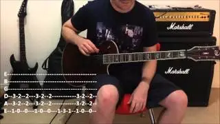Megadeth - Symphony of Destruction -- Quick Riff Guitar Lesson