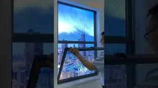Aluminum vertically movable window
