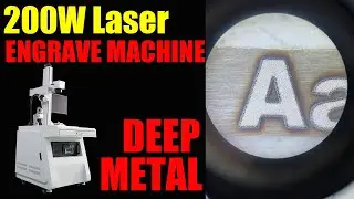 200W Fiber Laser Engraving Machine for Metal Deep Engrave | 200W Laser MOPA M7 Laser Engraver