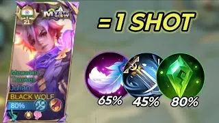 Julian Full 1 Shot Broken Build And Emblem 2025! - TOP 1 GLOBAL JULIAN ~MLBB