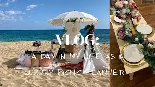 A DAY IN MY LIFE AS A LUXURY PICNIC PLANNER: Beach Edition “Just come with me”