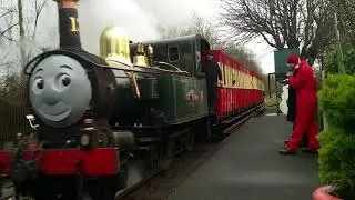 No 13 Kissack at Santa's Halt - part 1, Isle of Man Railways (December 2020)