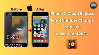 iPhone 7 iCloud Bypass Serial Number Change | Unlock Tool iOS 15.8.5 | PhonePoint Pro