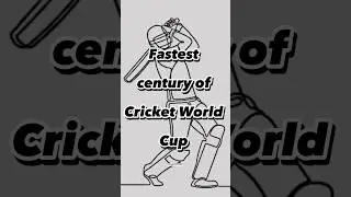 Fastest century of Cricket World Cup #shorts #viral #icc #cricket #centuries #cwc2023 #shortvideo
