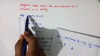 python program to count the occurrences of a character in the given string