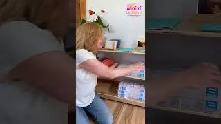 Introducing Montessori movable alphabet in a box earlylearning #phonics #montessori #alphabetgame