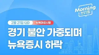[모닝브리핑] 뉴욕 마감 시황을 핵심만 쏙쏙 뽑아 전해드립니다 (2025년 2월 21일)