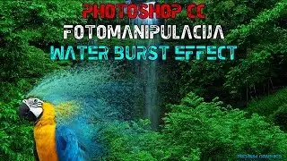 photoshop cc fotomanipulacija water burst effect