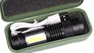 USB Charge Flashlight UNBOXING