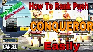 HOW TO PUSH CONQUEROR🔥 #SEASON18 RANK PUSHING TIPS & TRICKS. HOW TO CHANGE SERVER IN PUBG MOBILE.