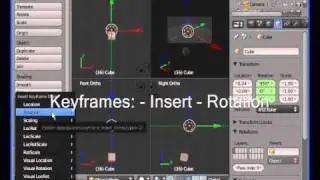 Blender 2.5 Basic Animation - A Cube Doing the 'Loop-the-Loop'