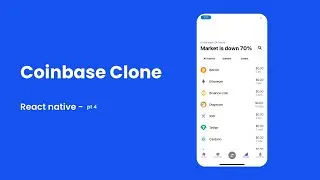 Coinbase clone in react native - Prices PART 4 !!!