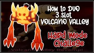 How to DUO 3 SLOT / Volcano Valley / Hard Mode Challenge in Roblox Tower Heroes