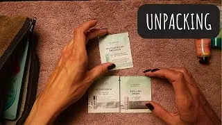 ASMR Unpacking Crinkly face products - soft spoken