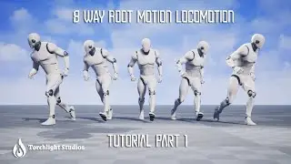 Unreal Engine 5 - 8 Way Root Motion Locomotion Tutorial Part 1 Basic Movement Setup (Old Version)