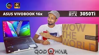 Asus VivoBook Pro 16x OLED RTX 3050Ti, Ryzen 9| 4K Gameplay | Unboxing Review