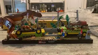 Lego Jurassic Park T. rex Breakout Timelapse