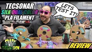 TECSONAR silk dual color PLA Filament review