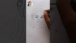 Random Follower Sketch ❤️ -2 #paintwithroshan