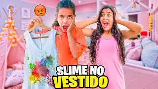 THE EVIL COUSIN THREW SLIME ON THE DRESS MANU IS WEARING TO THE PARTY