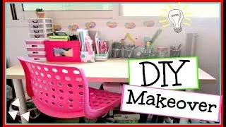 DIY Desk Makeover | Decor and organization!