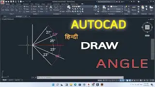 How to make angle in autocad 2022 || autocad angle tutorial hindi || autocad angle measure