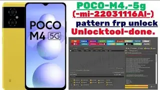 🌟🌟POCO M4 pro 5G pattern frp unlock by-unlocktool done ✅👍 💯% frp Bypass Google account frp done ✅💯