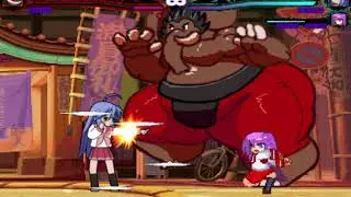 Mugen Jumbo Elephant vs Konata and Kagami