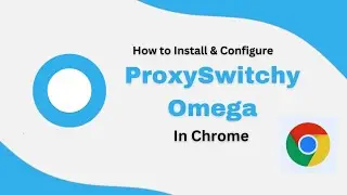 How to Install & Configure ProxySwitchy Omega In Chrome | PC Chrome Proxy Setup