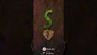 S Name Art Love Alphabet | Letter Effect Viking Design Status