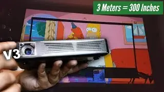 Mini Projector TOUMEI V3 Review - Awesome Throw 3D 720P HD Theater