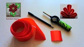 Как делать цветы из ткани Handmade DIY Рукоделие